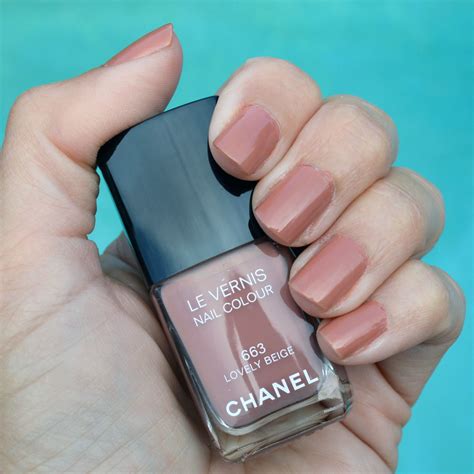 chanel lovely beige nail polish.